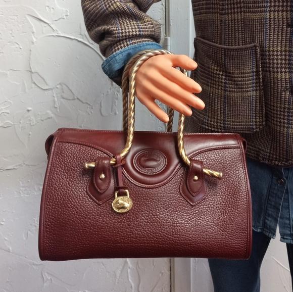 Dooney & Bourke Vintage AWL Zip-Top Satchel/Crossbody Bag Upcrafted